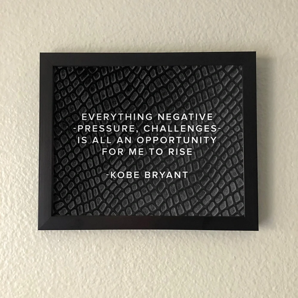 Kobe Bryant Quote Wall Art